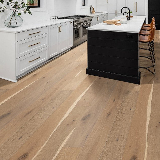Shaw Expressions SW707-01094 Alla Prima 7.50" x Random Lengths up to 74.8" Engineered Brushed White Oak Hardwood Flooring (23.31 SF/Box)