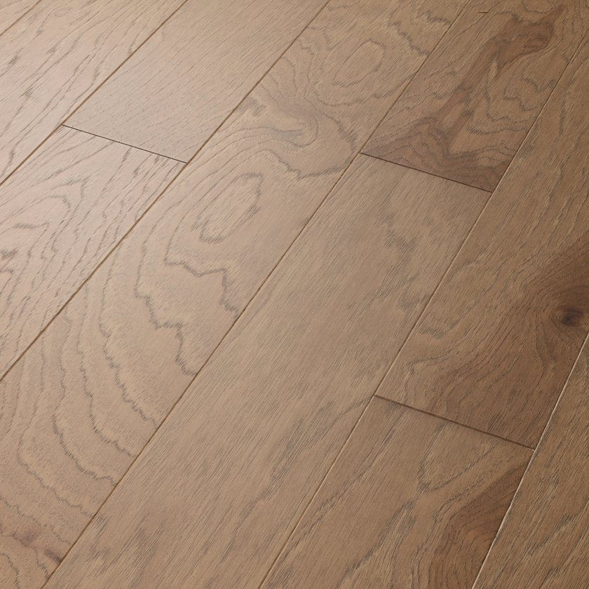 Shaw Northington Smooth SW669-02026 Burlap 4.94" x Random Lengths up to 58.56" Engineered Smooth Hickory Hardwood Flooring (19.72 SF/Box)