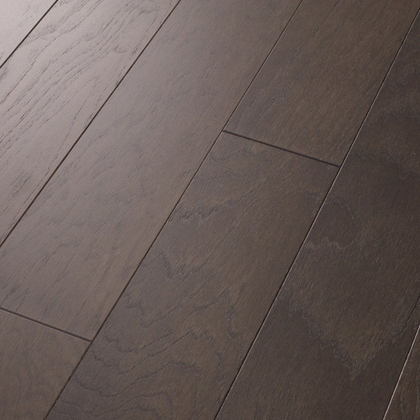 Shaw Northington Brushed SW670-09022 Sable 4.94" x Random Lengths up to 58.56" Engineered Wire Brushed Hickory Hardwood Flooring (19.72 SF/Box)