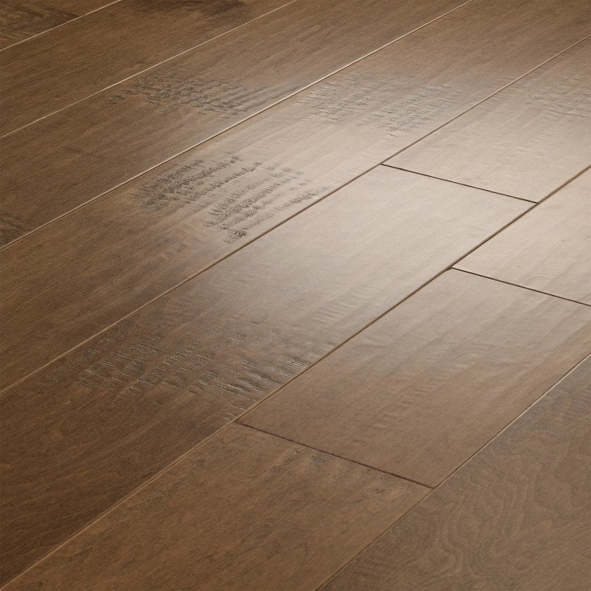 Shaw Yukon Maple 6 3/8 SW548-01001 Gold Dust 6.38" x Random Lengths up to 58.5" Engineered Scraped Maple Hardwood Flooring (30.48 SF/Box)