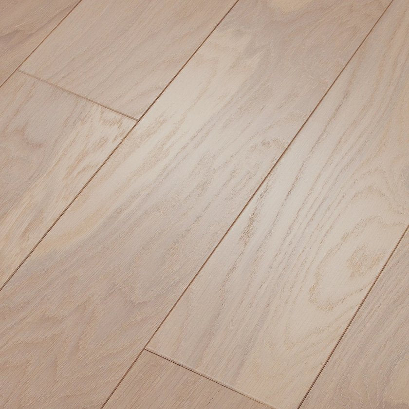 Shaw Villa SW705-01074 Limestone 6.38" x Random Lengths up to 58.56" Smooth White Oak Hardwood Flooring (30.48 SF/Box)