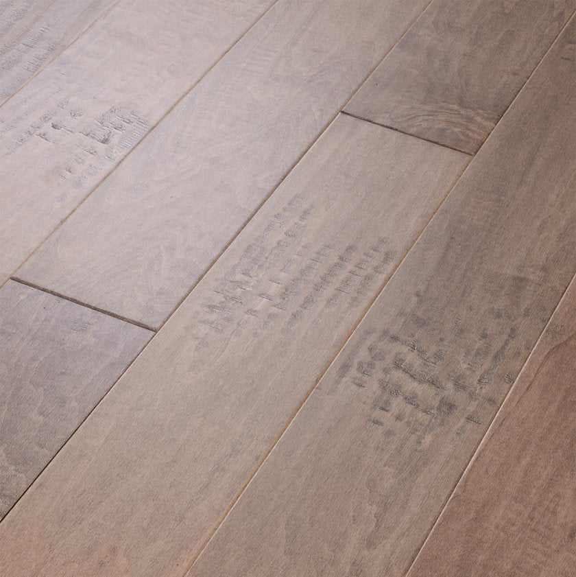 Shaw Yukon Maple 5 SW547-01130 Smoke LG 4.94" x Random Lengths up to 58.5" Engineered Scraped Maple Hardwood Flooring (23.66 SF/Box)