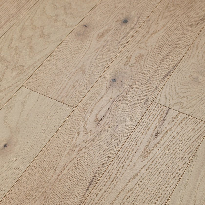 Shaw Exploration Oak SW713-02055 Horizon 6.38" x Random Lengths up to 58.56" Engineered Sliced Wire Brushed Oak Hardwood Flooring (30.48 SF/Box)