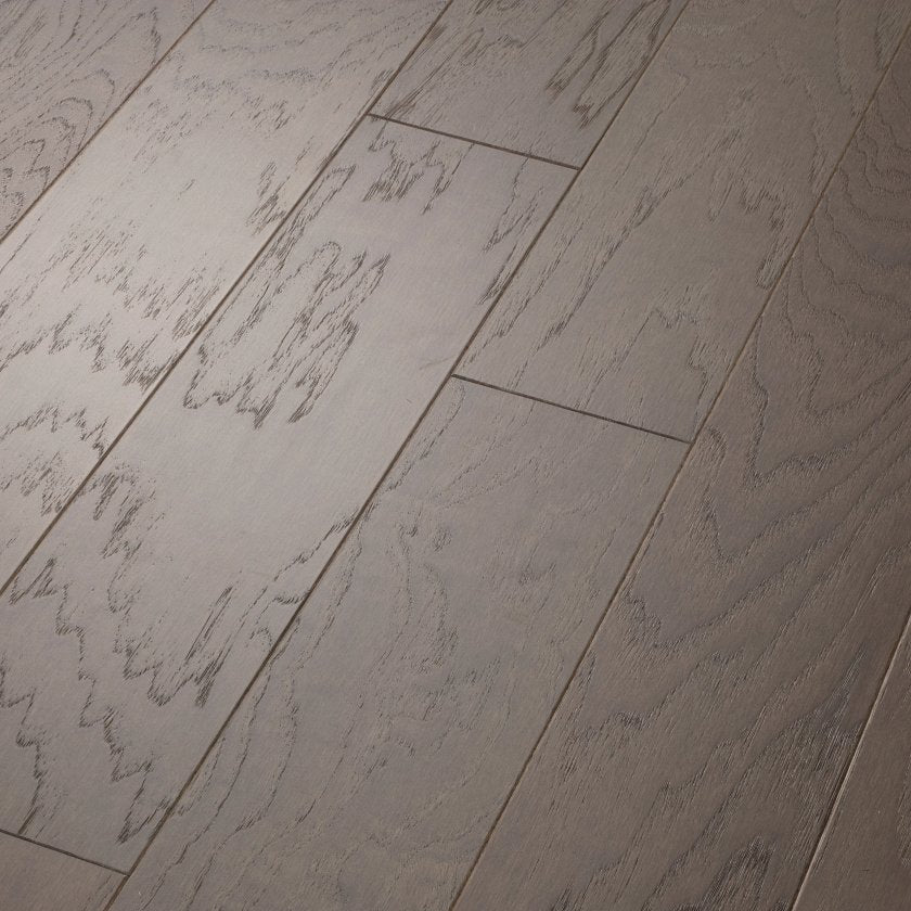 Shaw Northington Brushed SW670-05054 Greystone 4.94" x Random Lengths up to 58.56" Engineered Wire Brushed Hickory Hardwood Flooring (19.72 SF/Box)