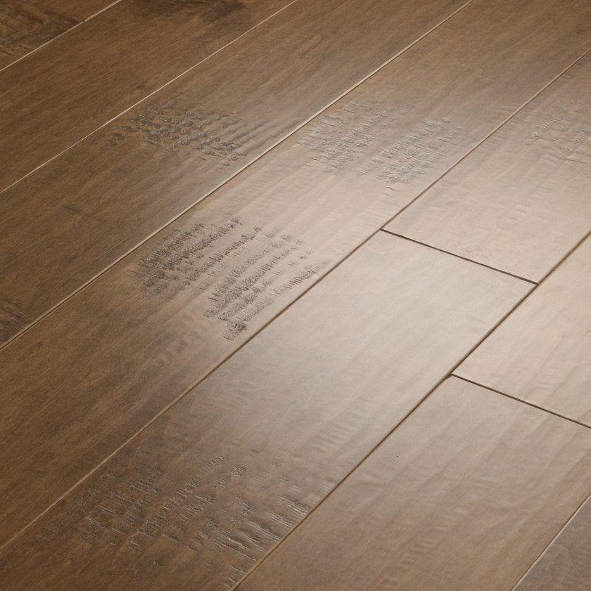 Shaw Yukon Maple 6 3/8 SW548-02005 Buckskin 6.38" x Random Lengths up to 58.5" Engineered Scraped Maple Hardwood Flooring (30.48 SF/Box)