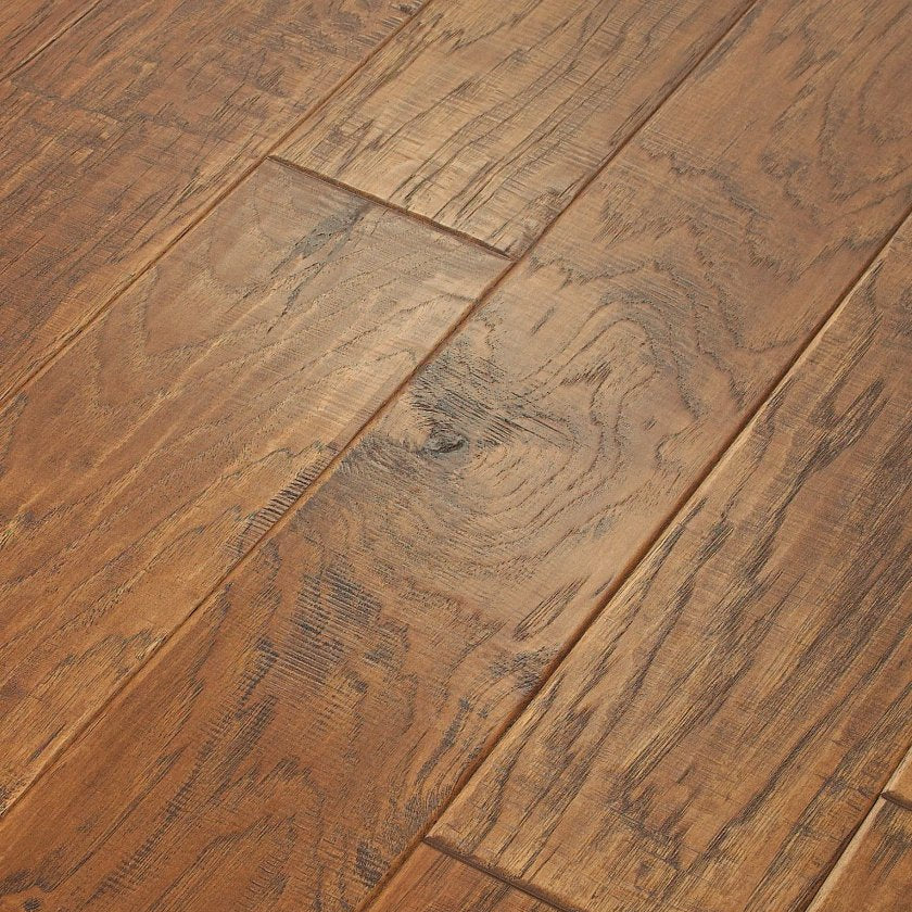 Shaw Sequoia 6 3/8 SW545-00879 Woodlake 6.38" x Random Lengths up to 58.5" Engineered Scraped Hickory Hardwood Flooring (30.48 SF/Box)