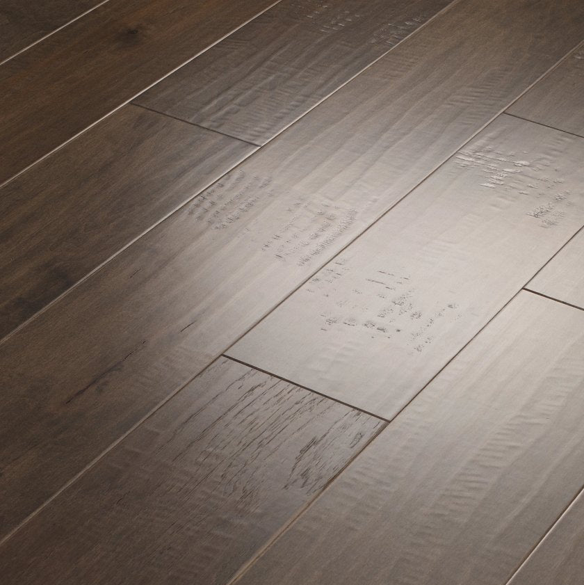 Shaw Yukon Maple 6 3/8 SW548-05002 Timberwolf 6.38" x Random Lengths up to 58.5" Engineered Scraped Maple Hardwood Flooring (30.48 SF/Box)