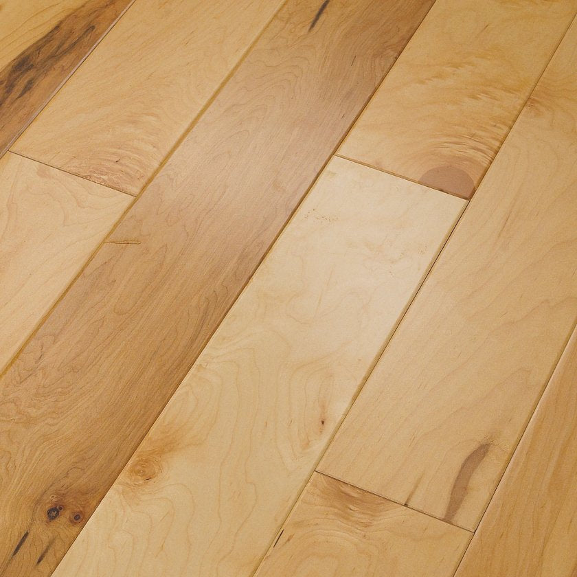 Shaw Ocala SW590-00130 Maple Natural 5" x Random Lengths up to 58.5" Engineered Smooth Maple Hardwood Flooring (23.66 SF/Box)