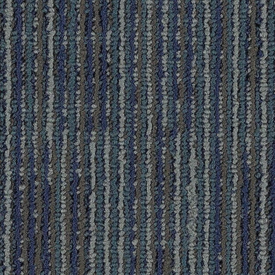Aladdin Get Moving Set In Motion QAT43-559 Blue Stream 24" x 24" Carpet Tile (96 SF/Box)
