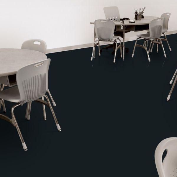 Armstrong Premium Excelon Feature Tile & Strip 50790-4 Black IVCT Tile (Partial Piece - Sample)
