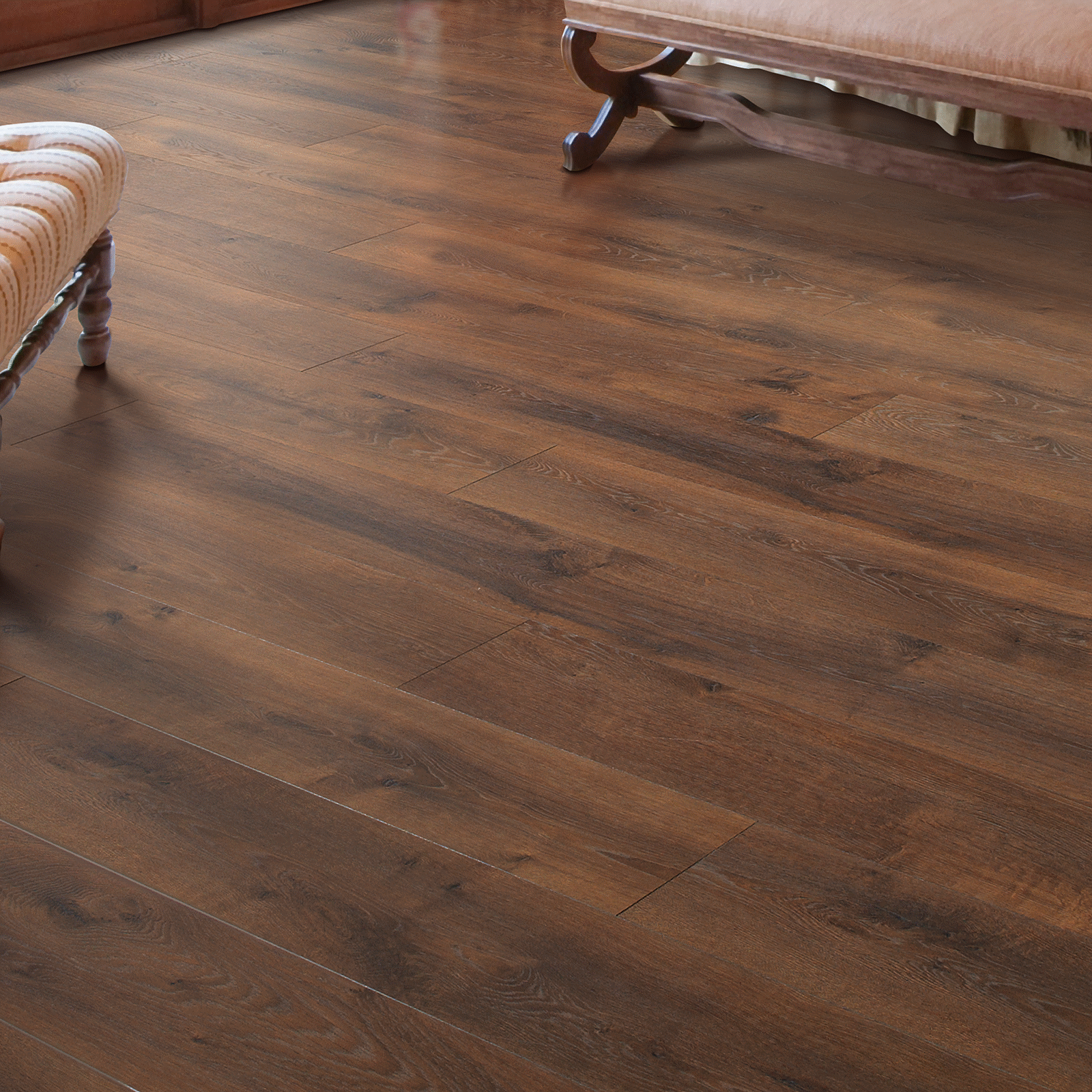 Mohawk RevWood Chalet Vista CDL73-04 Midday Mocha Oak Laminate 47" Plank (17.18 SF/Box)