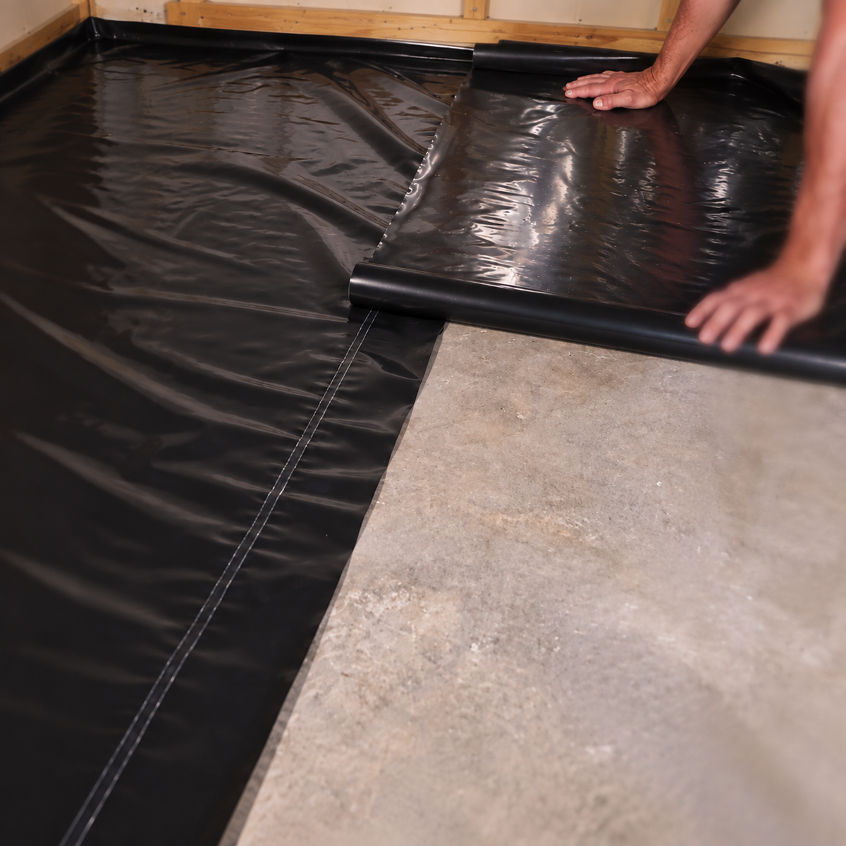 --COREtec 6 mil Black Poly Film Underlayment 46" x 26.33" (100 SF / Roll)