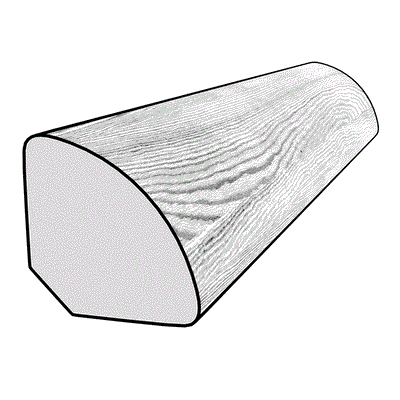 -- Philadelphia Quarter Round EVP 0.62" x 94.00" Coordinated Color