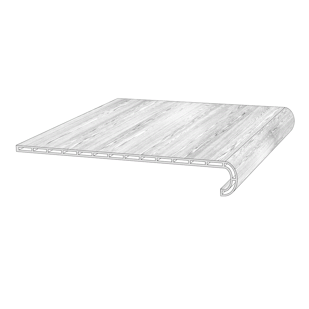 Philadelphia Round Stair Tread 12.00'' x 48.00'' Coordinated Color