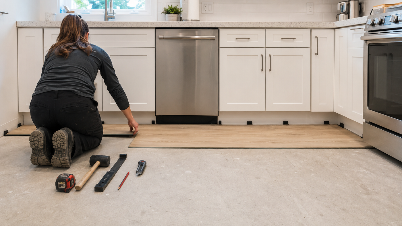 Luxway click-lock flooring installation