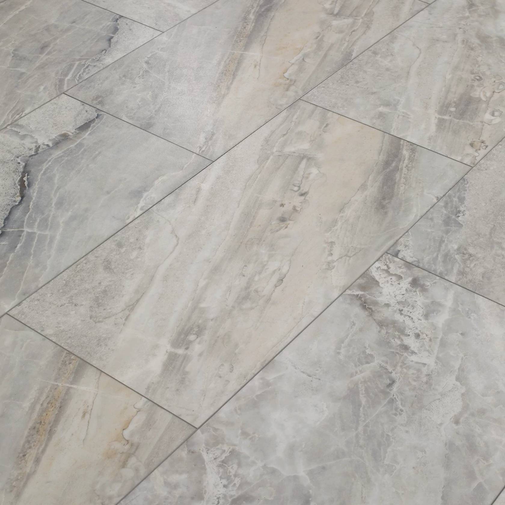 COREtec Plus Tile VV872-12254 Avesta Quartz 12.01" x 24.02" Vinyl Tile