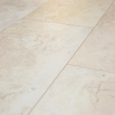 COREtec Classic Travertine Vinyl Tile Flooring VV870-12262 LVT Pro Plus Enhanced Tile 12.01" x 24.02" (Partial Piece - Sample)