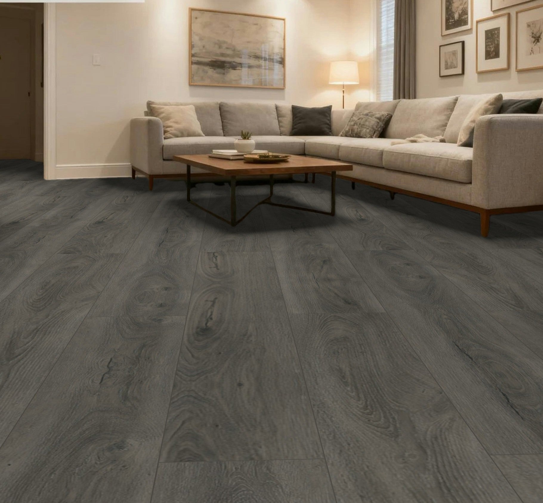 Luxway Floors Shale 250324 Glue Down LVT 7.25" x 48"  