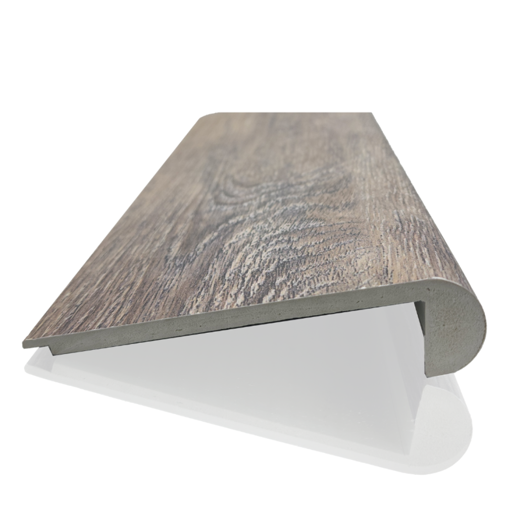 Luxway Flush Stairnose Trim 94" pc. Coordinated Color — room view