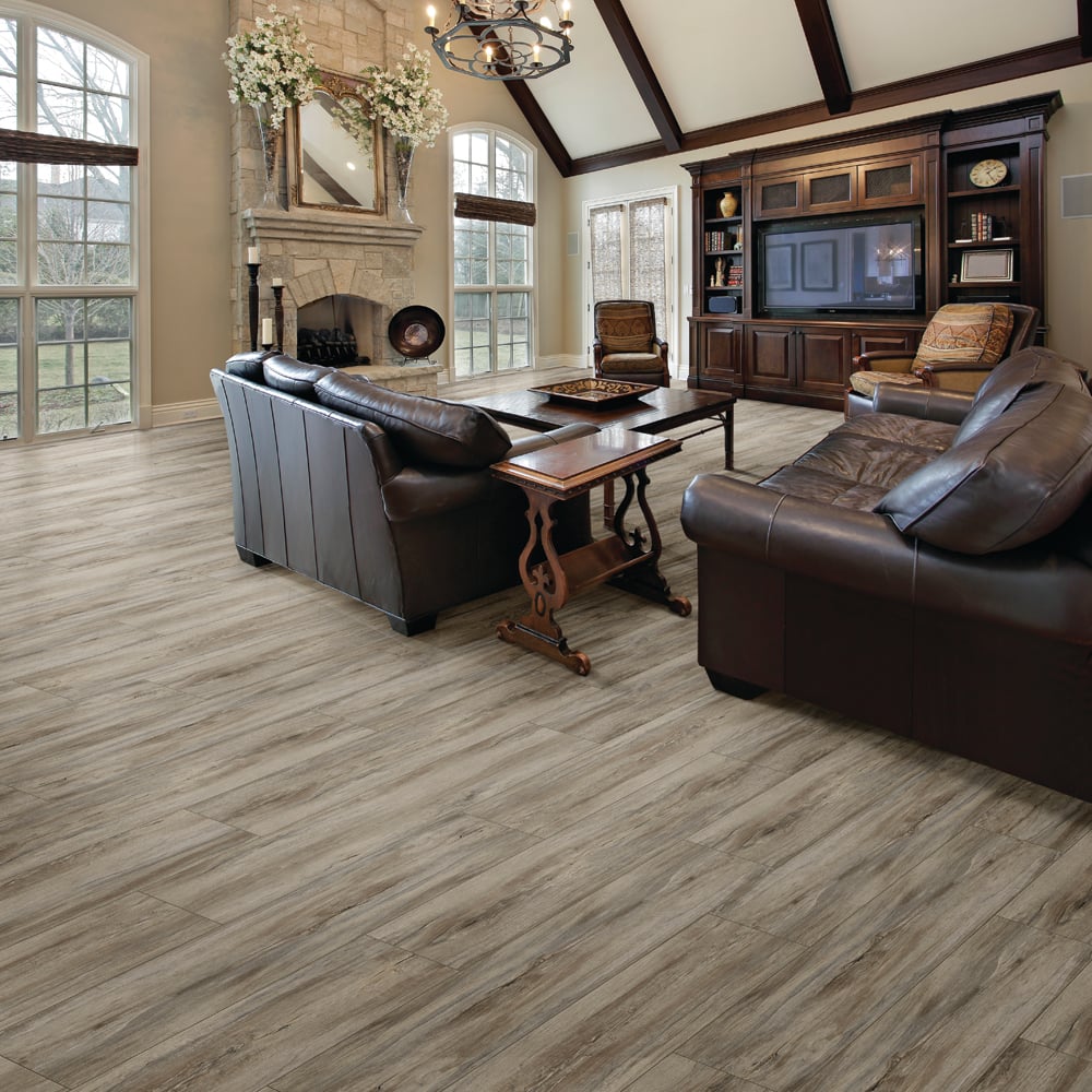 Congoleum Triversa Prime Frosted Coffee TX082 SPC Luxury Vinyl Plank SmartLock Clic System 9" x 48" (24.16 SF/Box)