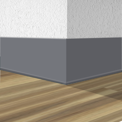 Shaw Vinyl Wall Base 5945M-00086 Graphite 4" x 160' Roll by .080' Cove (with Toe)