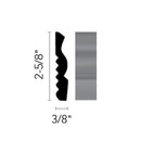 Flexco Base Sculpture Harmony Winter Gray 2 5/8