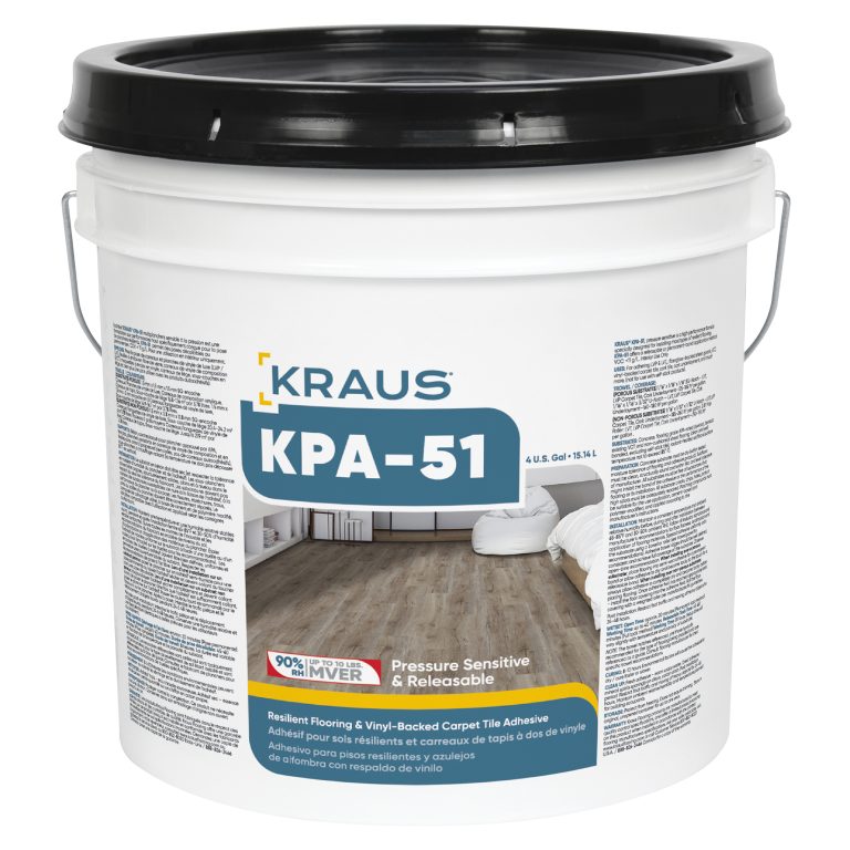 - Kraus Carpet Tile Adhesive: KPA-51 (4 Gallon) Covers 800 SF