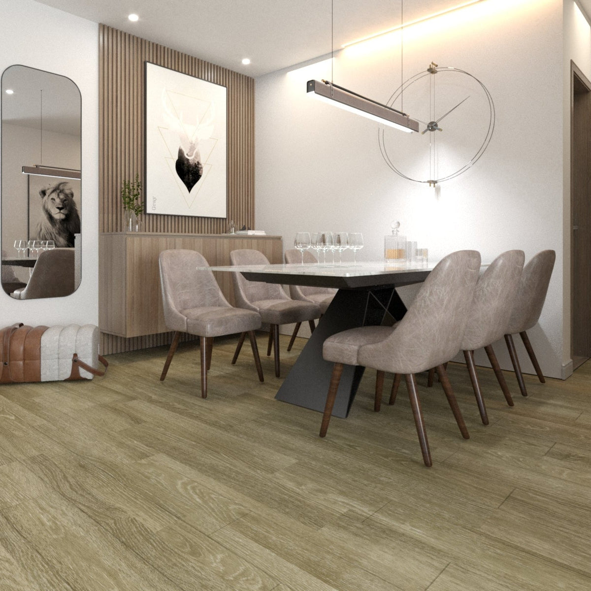Luxway Cloud Legacy 7" x 48" Floating LVT (23.9 SF/Box) — room view