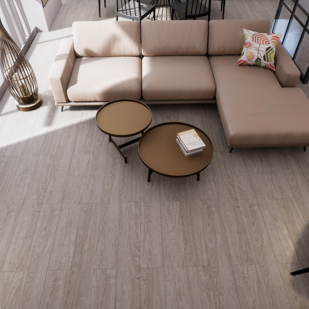 Luxway Mist Legacy 7" x 48" Floating LVT (23.9 SF/Box) — room view
