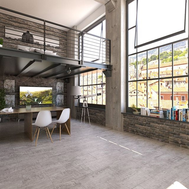 Luxway Bennett Rockwell 12" x 24" Glue Down LVT (30.03 SF/Box) — room view