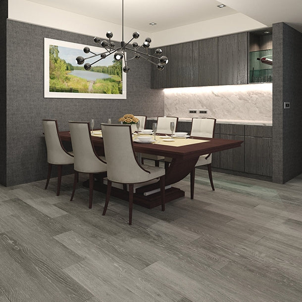 Luxway Ivory Timber 7" x 48" Floating LVT (23.9 SF/Box) — room view