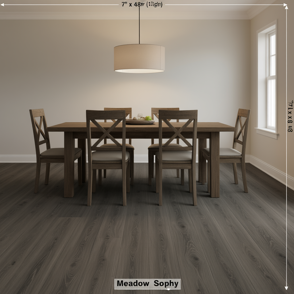 Luxway Sophy Meadow 7.25" x 48" Glue Down LVT