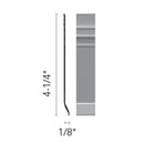 Flexco Base Sculpture Merit Winter Gray 4 1/4