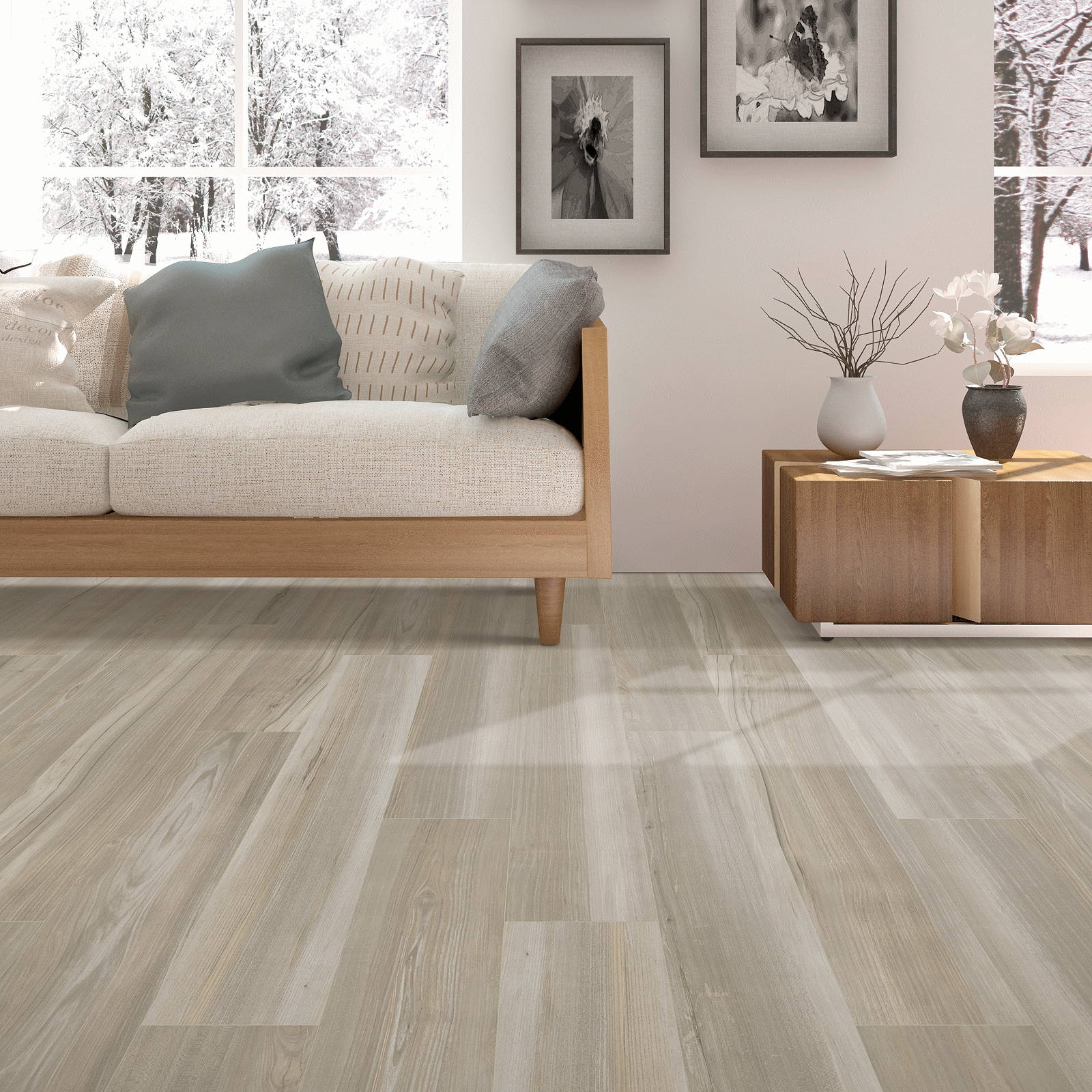 Pergo Extreme Preferred Wood Originals PT009-420 Moon Mist 7" x 48" Luxury Vinyl Plank (23.77 SF/Box)