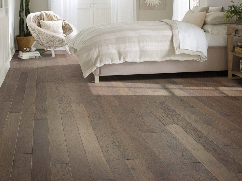 Shaw High Plains 5 SW711-07070 Nomadic 5" x Random Lengths up to 58.5" Engineered Wirebrushed Hickory Hardwood Flooring (23.66 SF/Box)