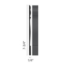 Flexco Base Sculpture Reflection Medium Gray 7 3/4
