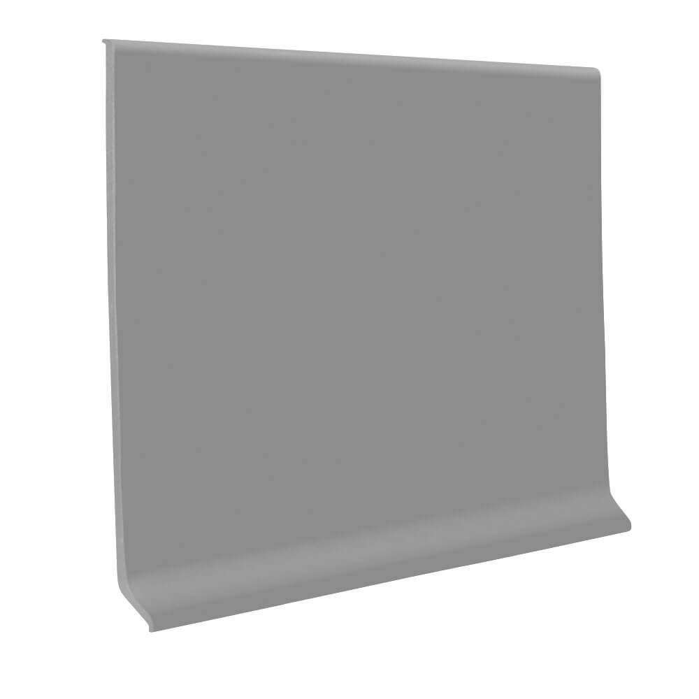 Roppe 700 Series Rubber Cove Molding Wall Base 669 Battleship 2.5" x 4' Pieces (30 Pcs. / Box) by 1/8" Cove (with Toe)