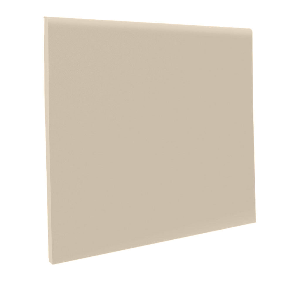 Roppe 700 Series Rubber Cove Molding Wall Base 681 Buff 2.5" x 4' Pieces (30 Pcs. / Box) by 1/8" Straight (Toeless)