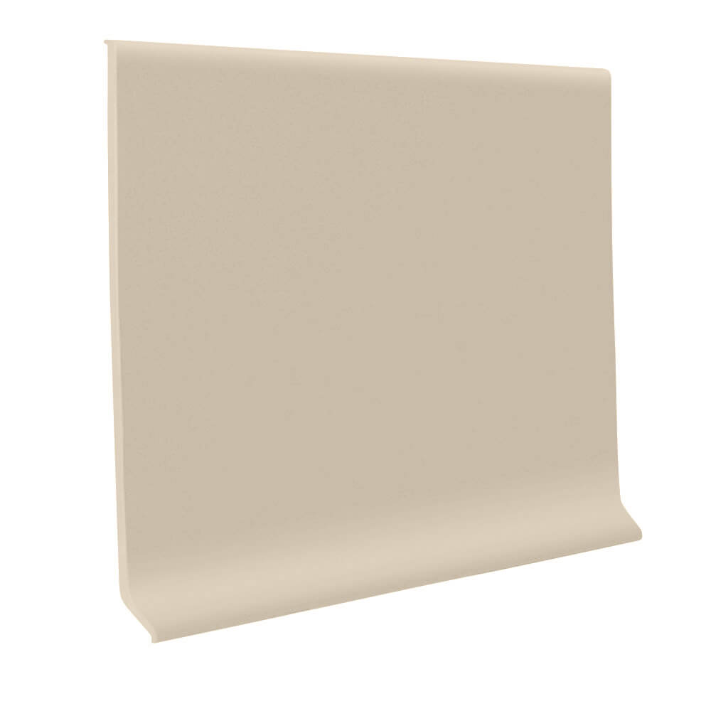 Roppe 700 Series Rubber Cove Molding Wall Base 681 Buff 2.5" x 4' Pieces (30 Pcs. / Box) by 1/8" Cove (with Toe)