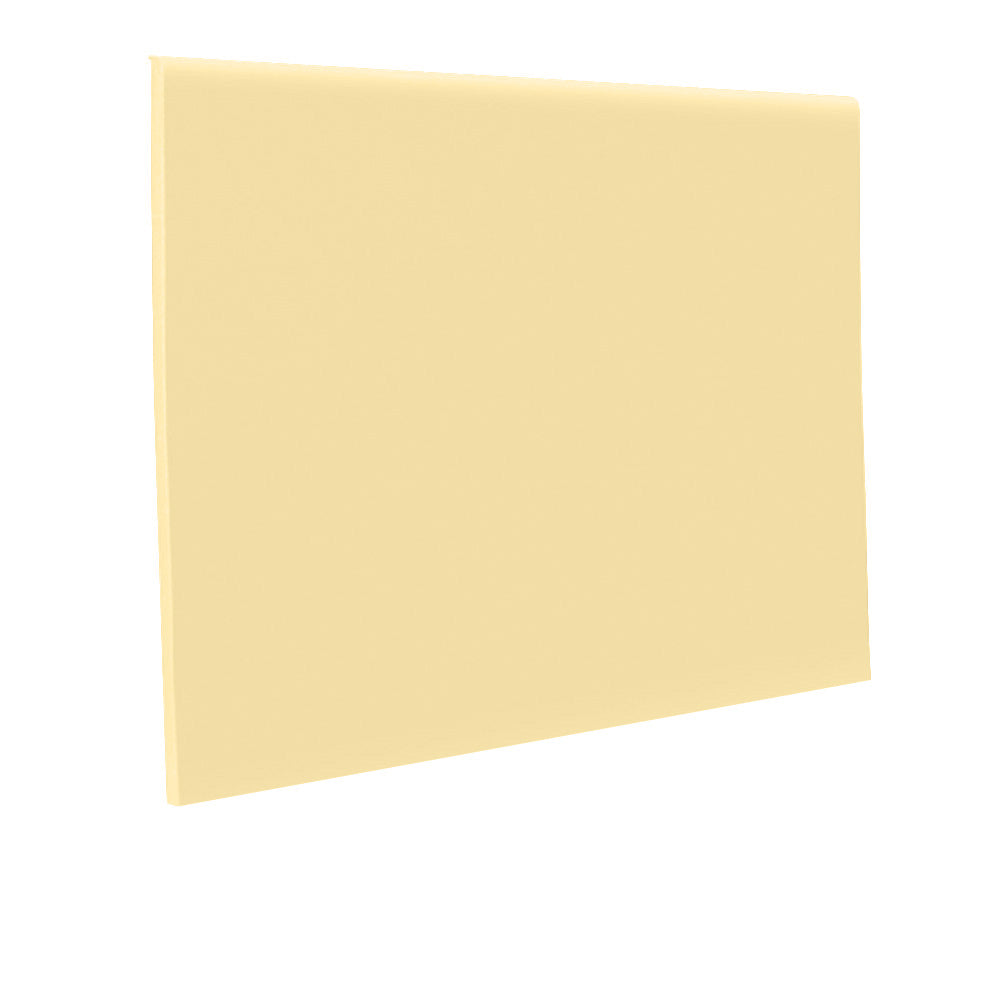 Roppe 700 Series Rubber Cove Molding Wall Base 693 Buttercup 2.5" x 4' Pieces (30 Pcs. / Box) by 1/8" Straight (Toeless)