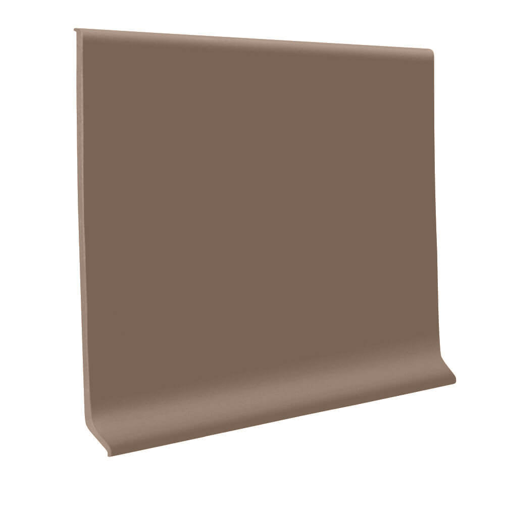 Roppe 700 Series Rubber Cove Molding Wall Base 676 Caribou 2.5" x 4' Pieces (30 Pcs. / Box) by 1/8" Cove (with Toe)