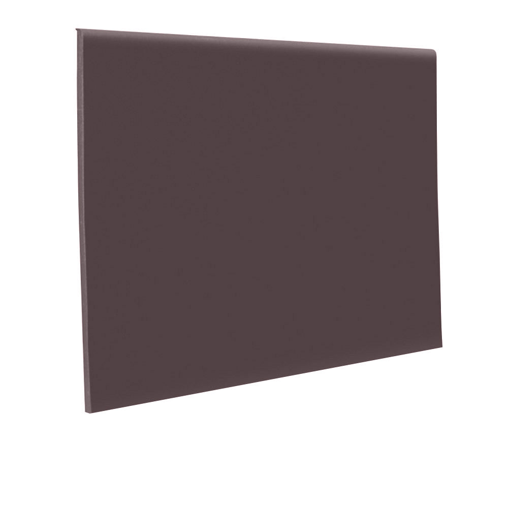 Roppe Pinnacle Wall Base Carob 2.5" x 4' (30 Pcs. / Box) by 1/8" Straight (Toeless) (120 LF / Box)