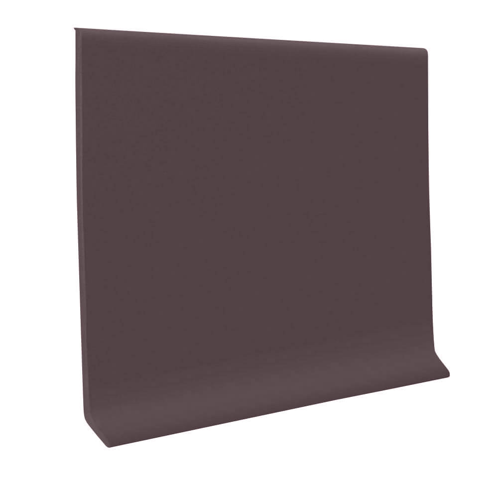 Roppe 700 Series Rubber Cove Molding Wall Base 690 Carob 2.5" x 4' Pieces (30 Pcs. / Box) by 1/8" Cove (with Toe)