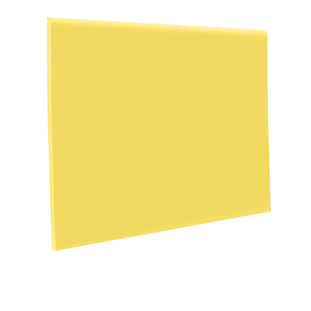 Roppe Pinnacle Wall Base Daffodil 2.5" x 4' (30 Pcs. / Box) by 1/8" Straight (Toeless) (120 LF / Box)