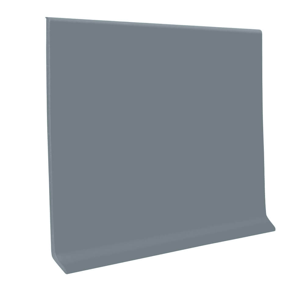 Roppe Pinnacle Wall Base Deep Fog 2.5" x 4' (30 Pcs. / Box) by 1/8" Cove (with Toe) (120 LF / Box)