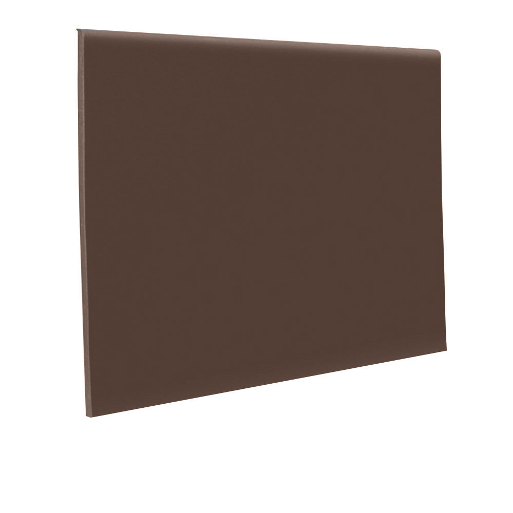 Roppe 700 Series Rubber Cove Molding Wall Base 691 Espresso 2.5" x 4' Pieces (30 Pcs. / Box) by 1/8" Straight (Toeless)