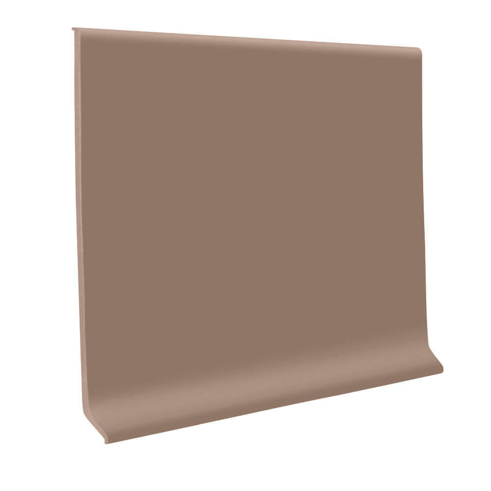 Roppe 700 Series Rubber Cove Molding Wall Base 677 Gingerbread 2.5" x 120' Roll by 1/8" Cove (with Toe)