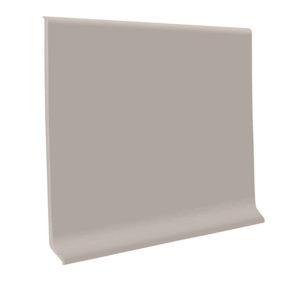 Roppe 700 Series Rubber Cove Molding Wall Base 673 Greige 2.5" x 120' Roll by 1/8" Cove (with Toe)