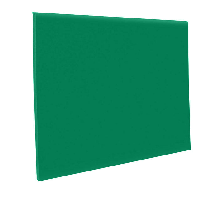 Roppe 700 Series 2.5" Straight wall base in Irish Green, toeless rubber