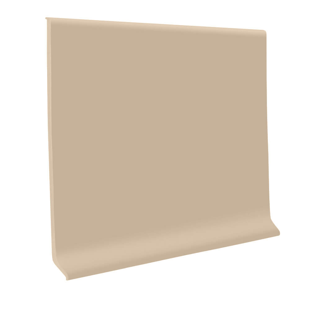Roppe 700 Series Rubber Cove Molding Wall Base 680 Latte 2.5" x 4' Pieces (30 Pcs. / Box) by 1/8" Cove (with Toe)